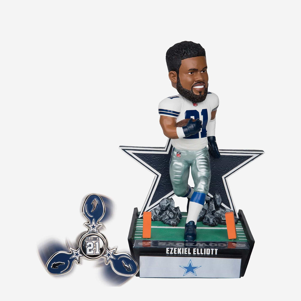 Ezekiel Elliott Dallas Cowboys Bobblehead & Diztracto Spinnerz FOCO - FOCO.com