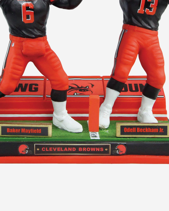 Baker Mayfield & Odell Beckham Jr Cleveland Browns Dual Passing Bobblehead FOCO - FOCO.com