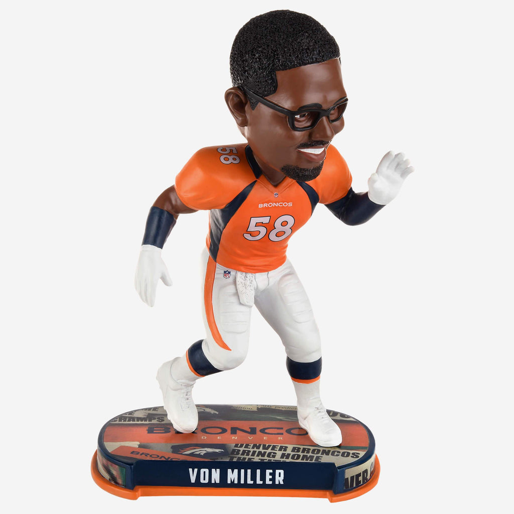 Von Miller Denver Broncos Headline Bobblehead FOCO - FOCO.com