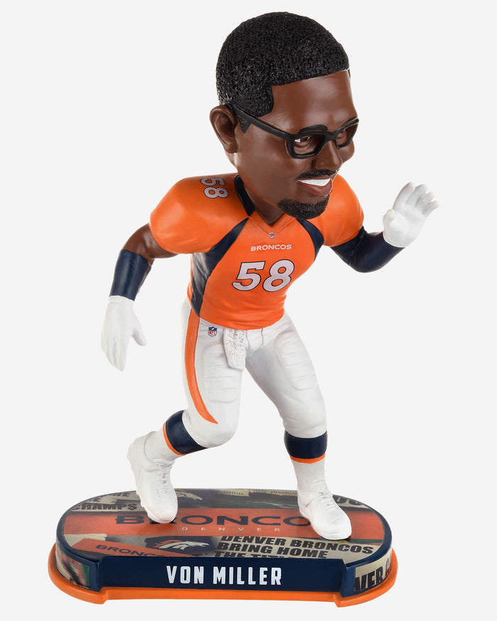 Von Miller Denver Broncos Headline Bobblehead FOCO - FOCO.com