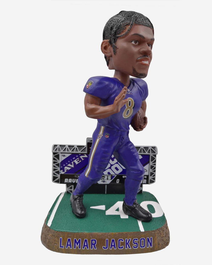 Lamar Jackson Baltimore Ravens Scoreboard Bobblehead FOCO - FOCO.com