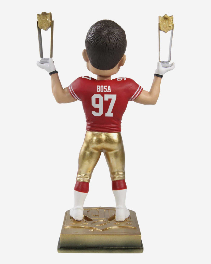 Nick Bosa San Francisco 49ers 2019 Rookie Of The Year & Defensive Rookie Of The Year Bobblehead FOCO - FOCO.com