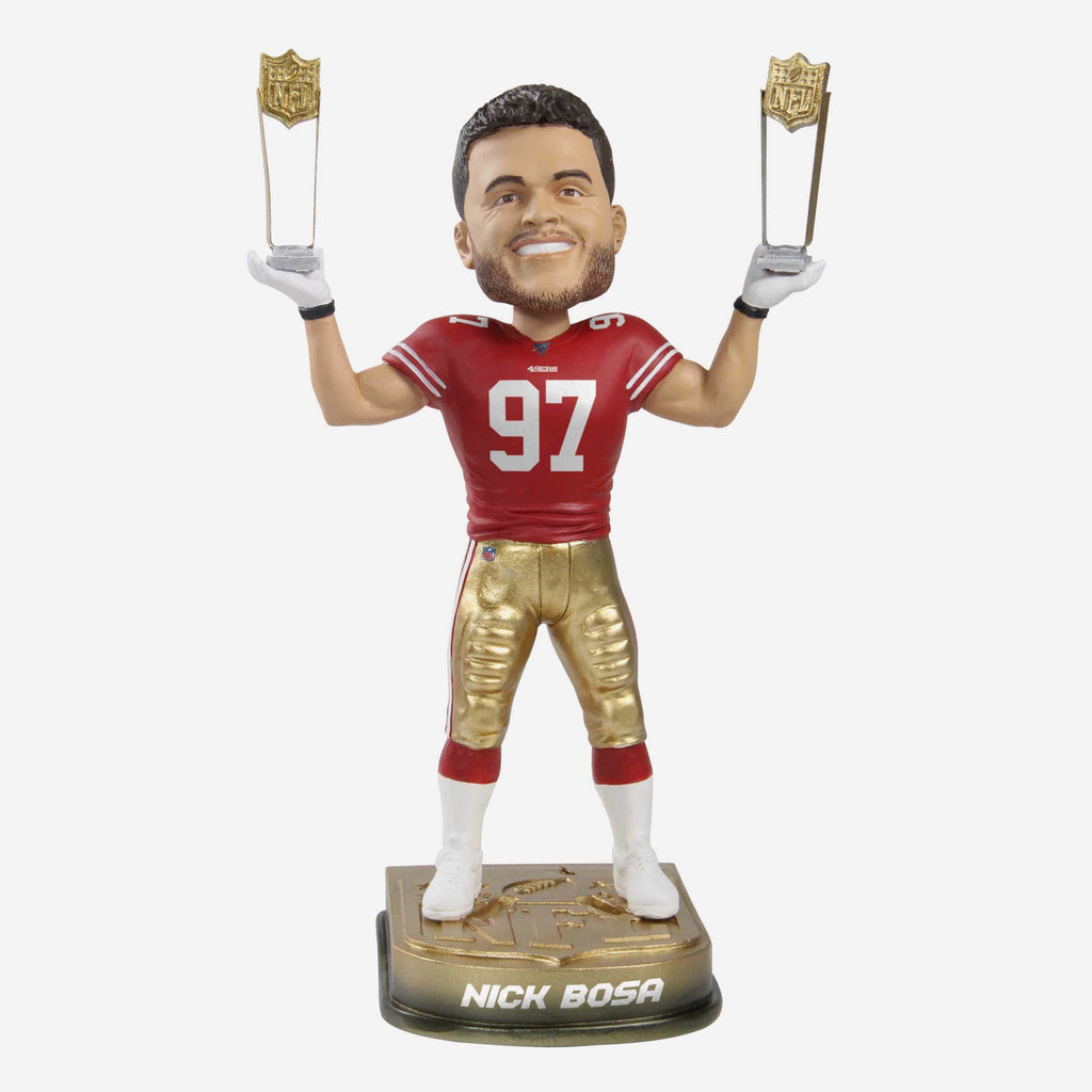 Nick Bosa San Francisco 49ers 2019 Rookie Of The Year & Defensive Rookie Of The Year Bobblehead FOCO - FOCO.com