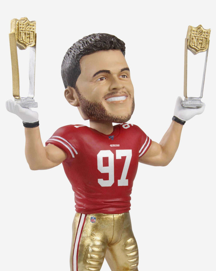 Nick Bosa San Francisco 49ers 2019 Rookie Of The Year & Defensive Rookie Of The Year Bobblehead FOCO - FOCO.com