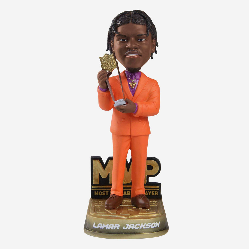 Lamar Jackson Baltimore Ravens 2019 MVP Bobblehead FOCO - FOCO.com