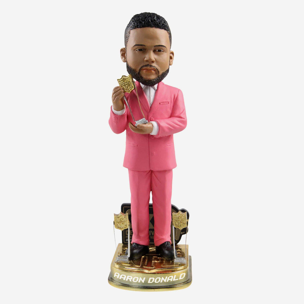 Aaron Donald Los Angeles Rams 3x Defensive Player of the Year Bobblehead FOCO - FOCO.com