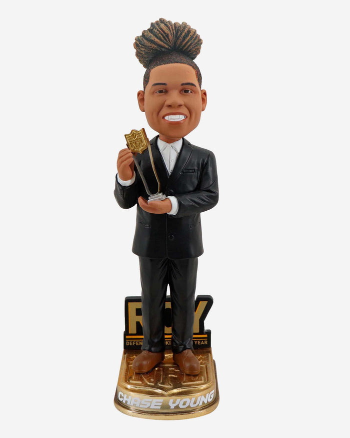 Chase Young Washington Commanders Defensvie Rookie Of The Year Bobblehead FOCO - FOCO.com