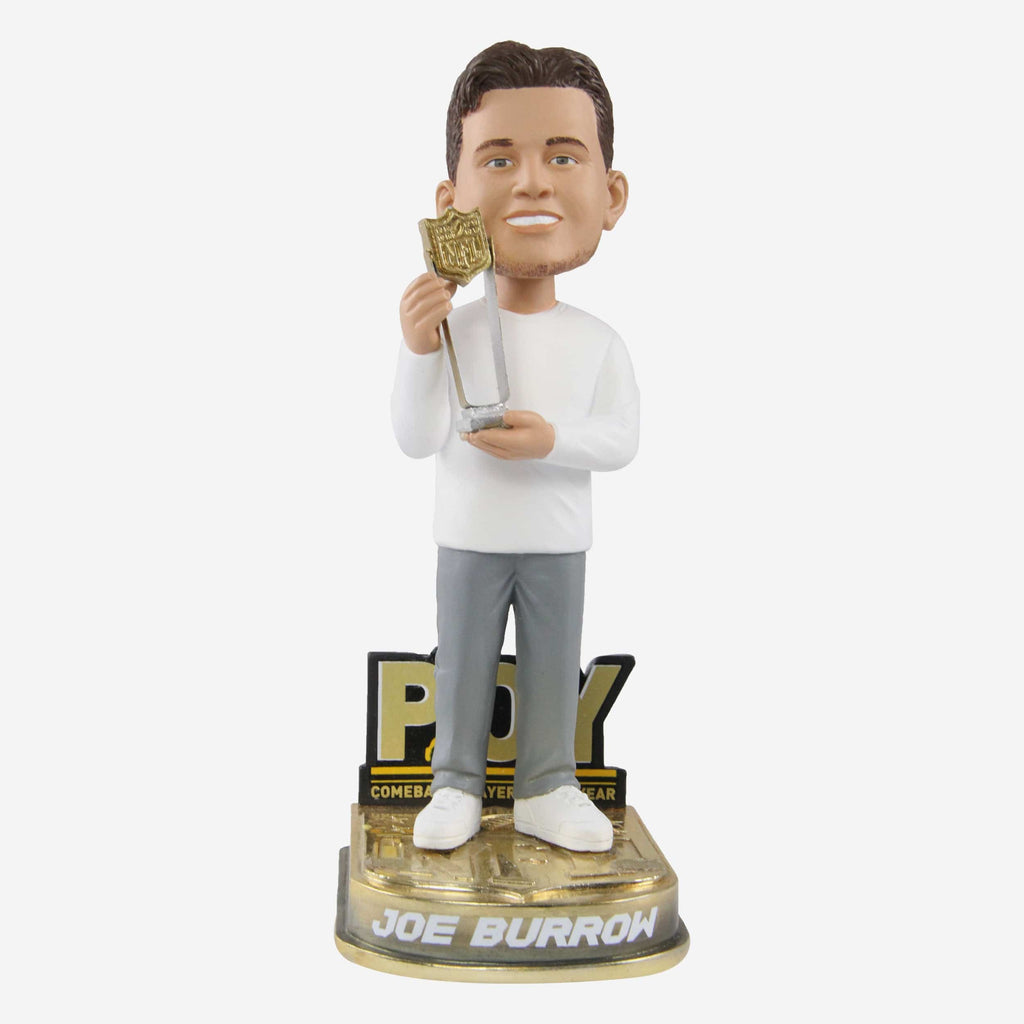 Joe Burrow Cincinnati Bengals 2021 Comeback Player Of The Year Bobblehead FOCO - FOCO.com