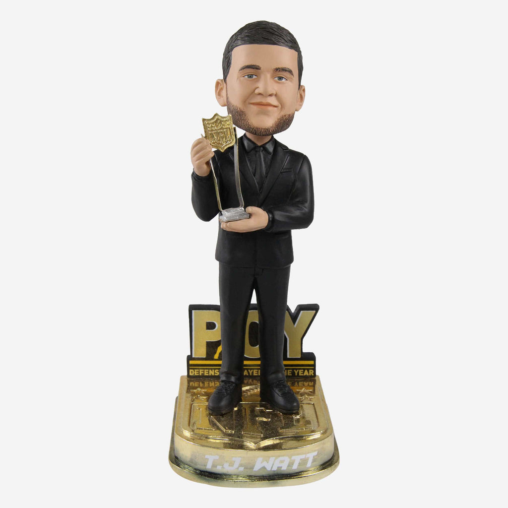 TJ Watt Pittsburgh Steelers 2021 Defensive Player Of The Year Bobblehead FOCO - FOCO.com