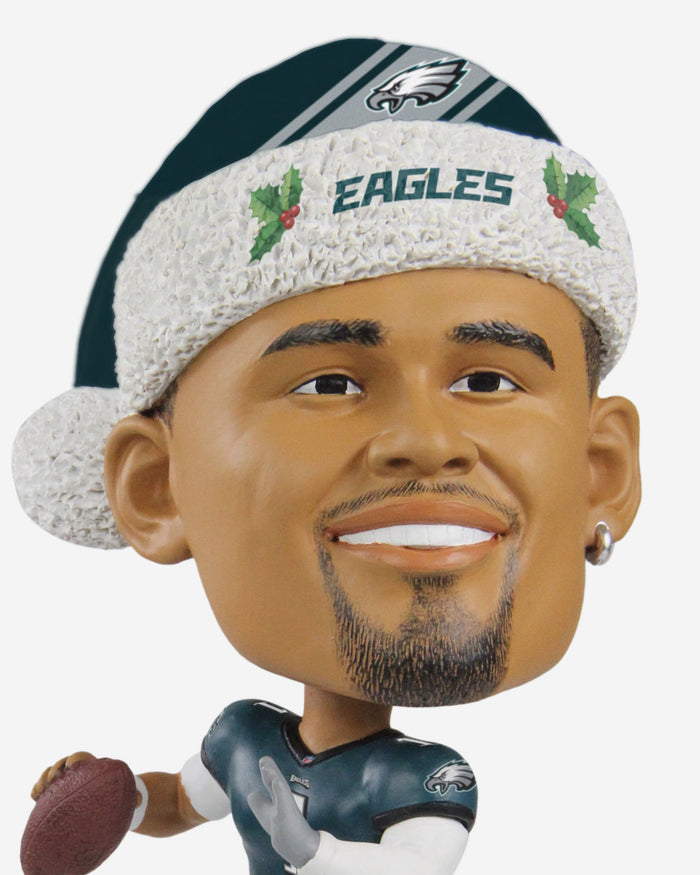 Jalen Hurts Philadelphia Eagles Holiday Wreath Bighead Bobblehead FOCO - FOCO.com