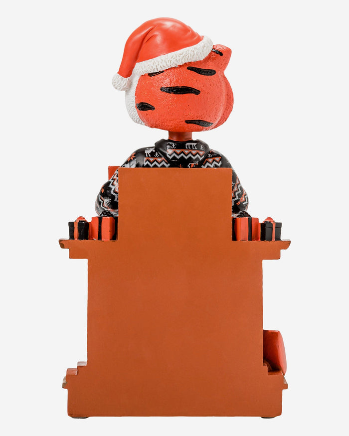 Who Dey Cincinnati Bengals Holiday Mascot Bobblehead FOCO - FOCO.com