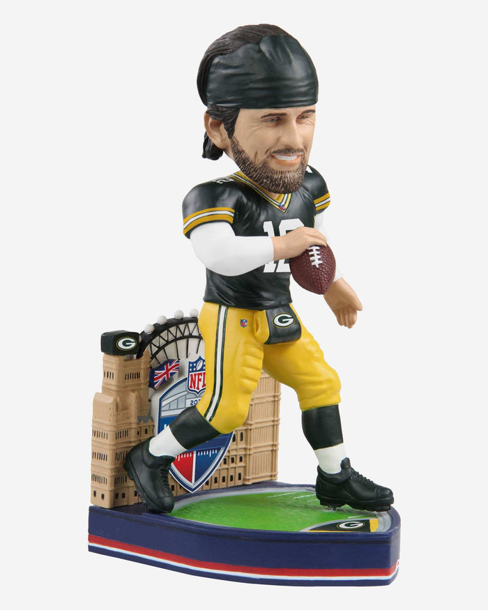 Aaron Rodgers Green Bay Packers 2022 International Game Bobblehead FOCO - FOCO.com