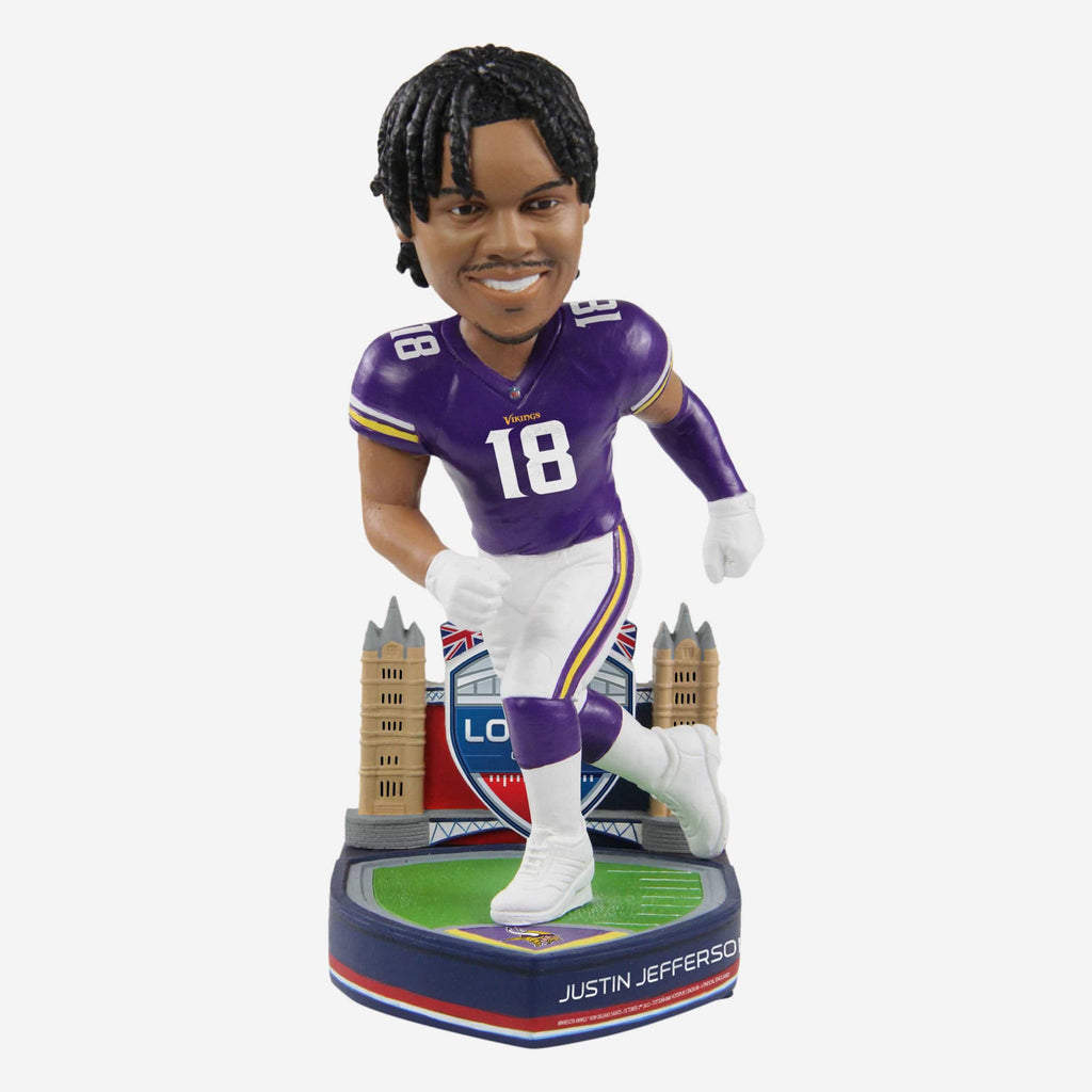 Justin Jefferson Minnesota Vikings 2022 International Game Bobblehead FOCO - FOCO.com