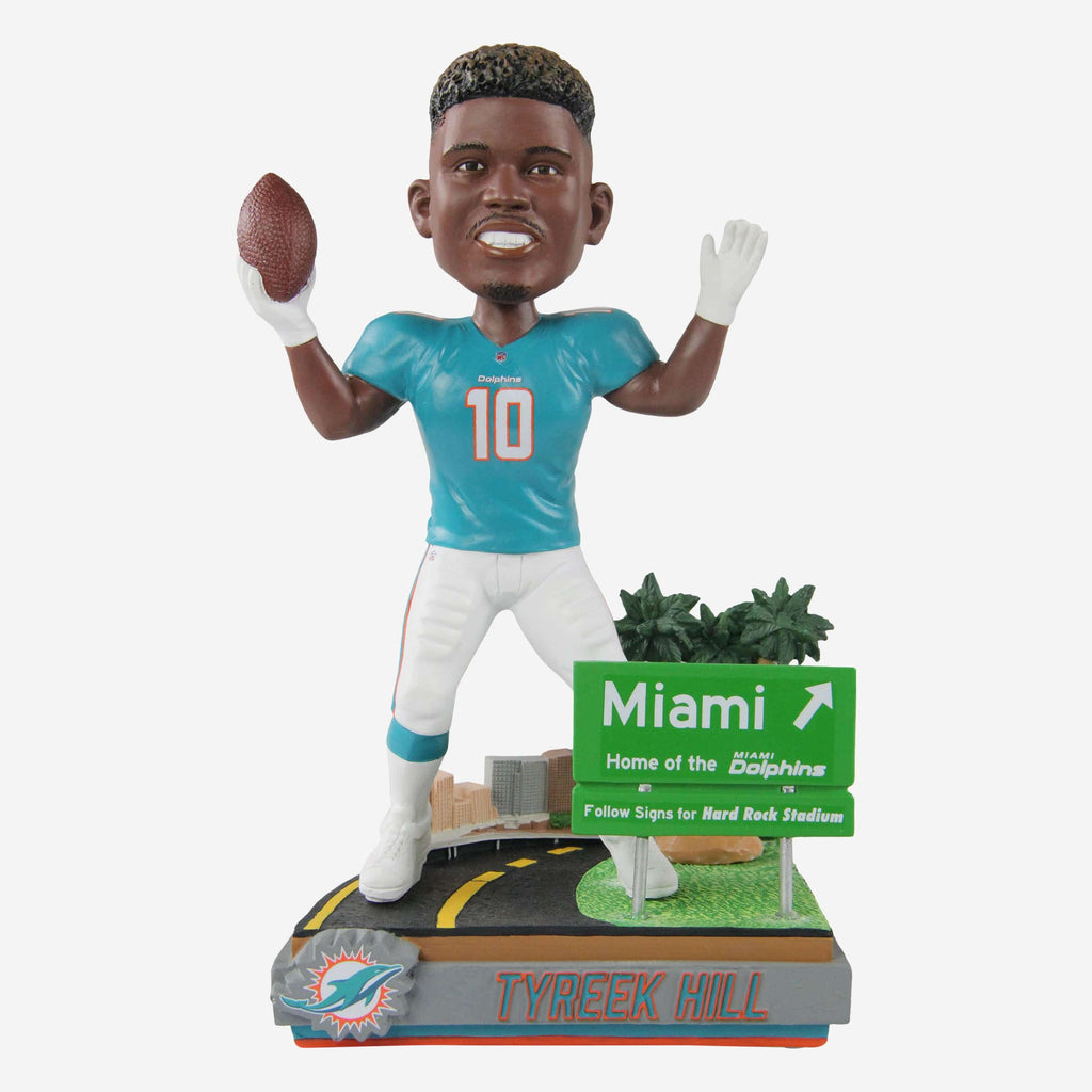 Tyreek Hill Miami Dolphins Next Stop Bobblehead FOCO - FOCO.com