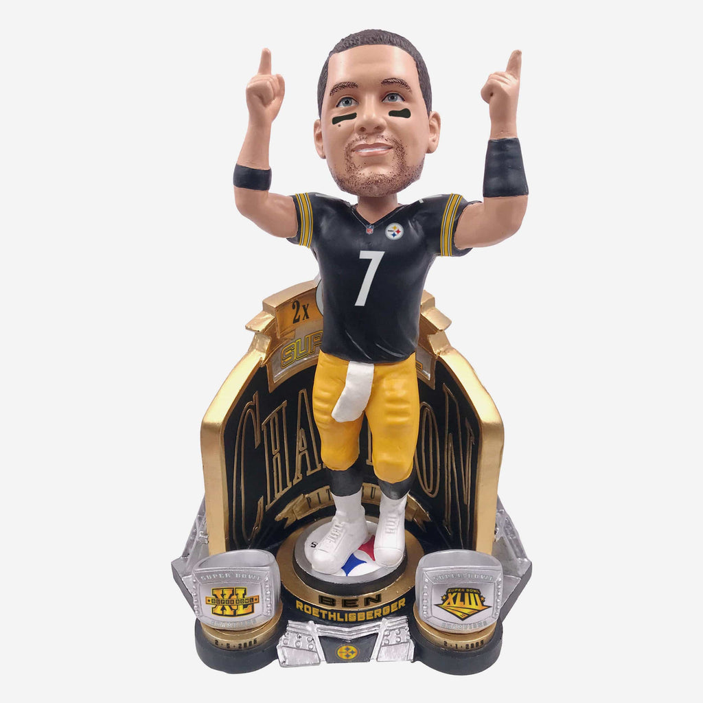 Ben Roethlisberger Pittsburgh Steelers 2X Super Bowl Champion Bobblehead FOCO - FOCO.com