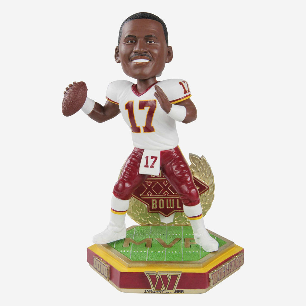 Doug Williams Washington Commanders Super Bowl XXII MVP 35th Anniversary Bobblehead FOCO - FOCO.com