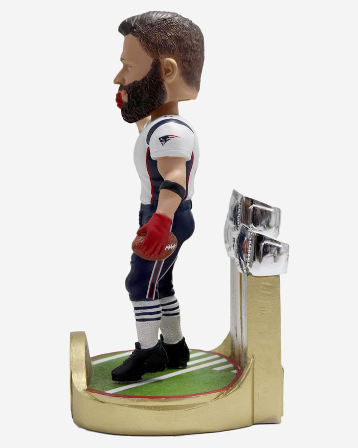 Julian Edelman New England Patriots 3x Super Bowl Champion Bobblehead FOCO - FOCO.com