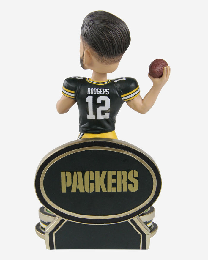 Aaron Rodgers Green Bay Packers 500 Career Passing Touchdowns Bobblehead FOCO - FOCO.com
