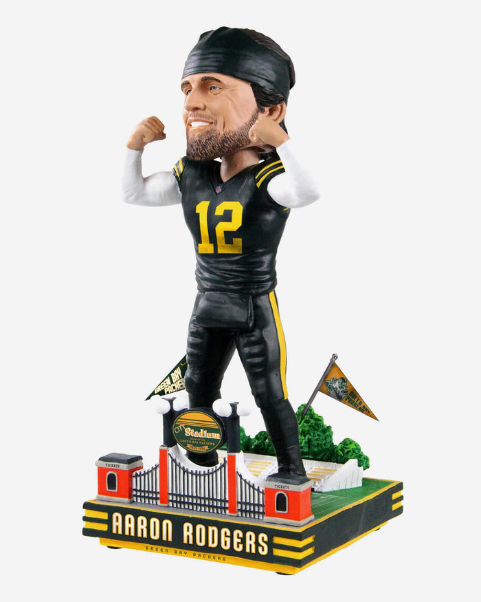 Aaron Rodgers Green Bay Packers 1950 Classic Jersey Bobblehead FOCO - FOCO.com