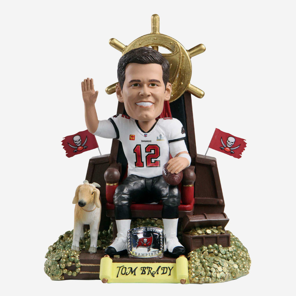 Tom Brady Tampa Bay Buccaneers 7x Super Bowl Champion Thematic Bobblehead FOCO - FOCO.com