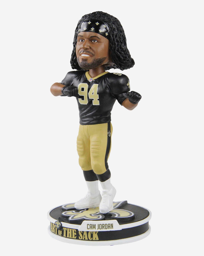 Cam Jordan New Orleans Saints Art Of The Sack Bobblehead FOCO - FOCO.com