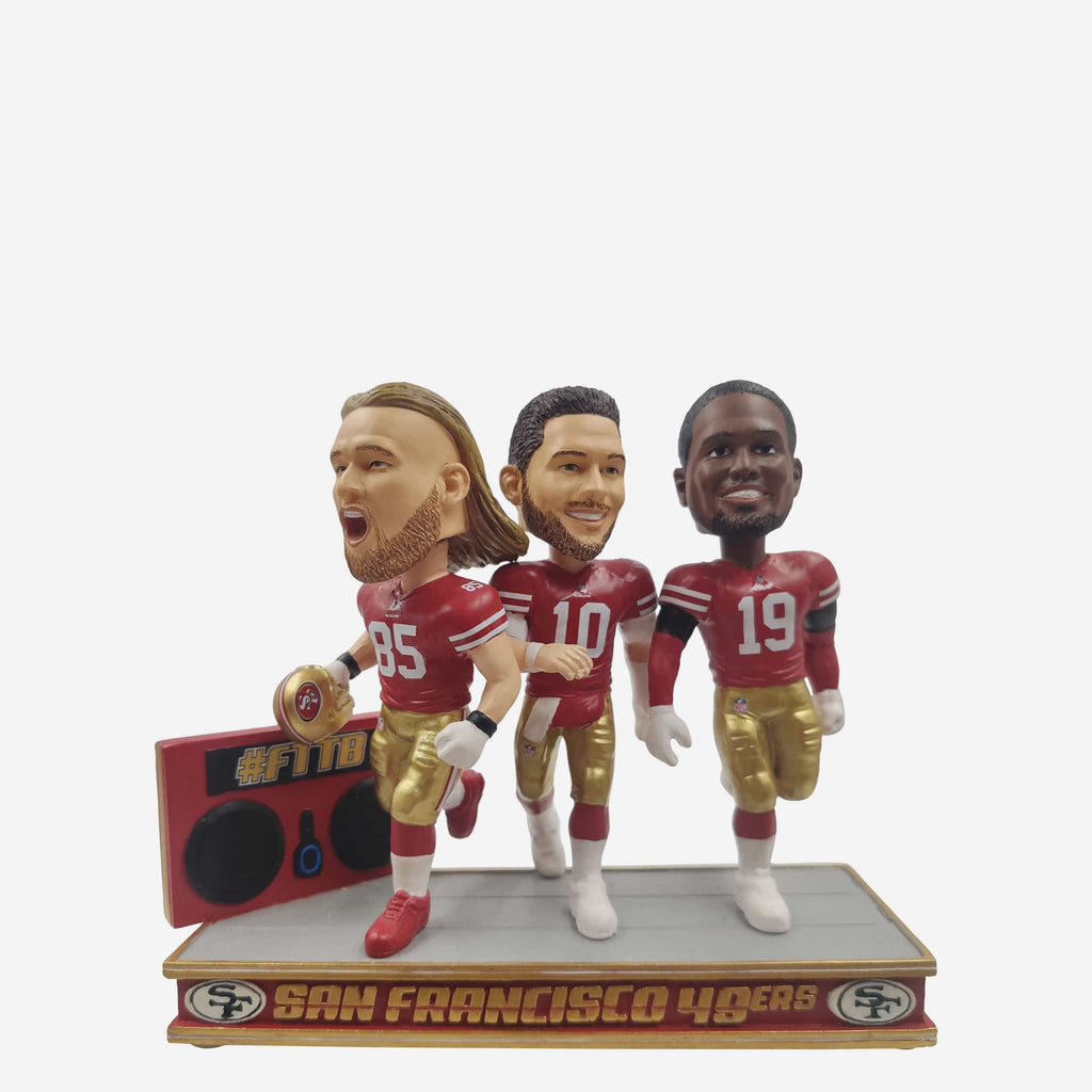 San Francisco 49ers Boombox Entrance Mini Bobblehead Scene FOCO - FOCO.com