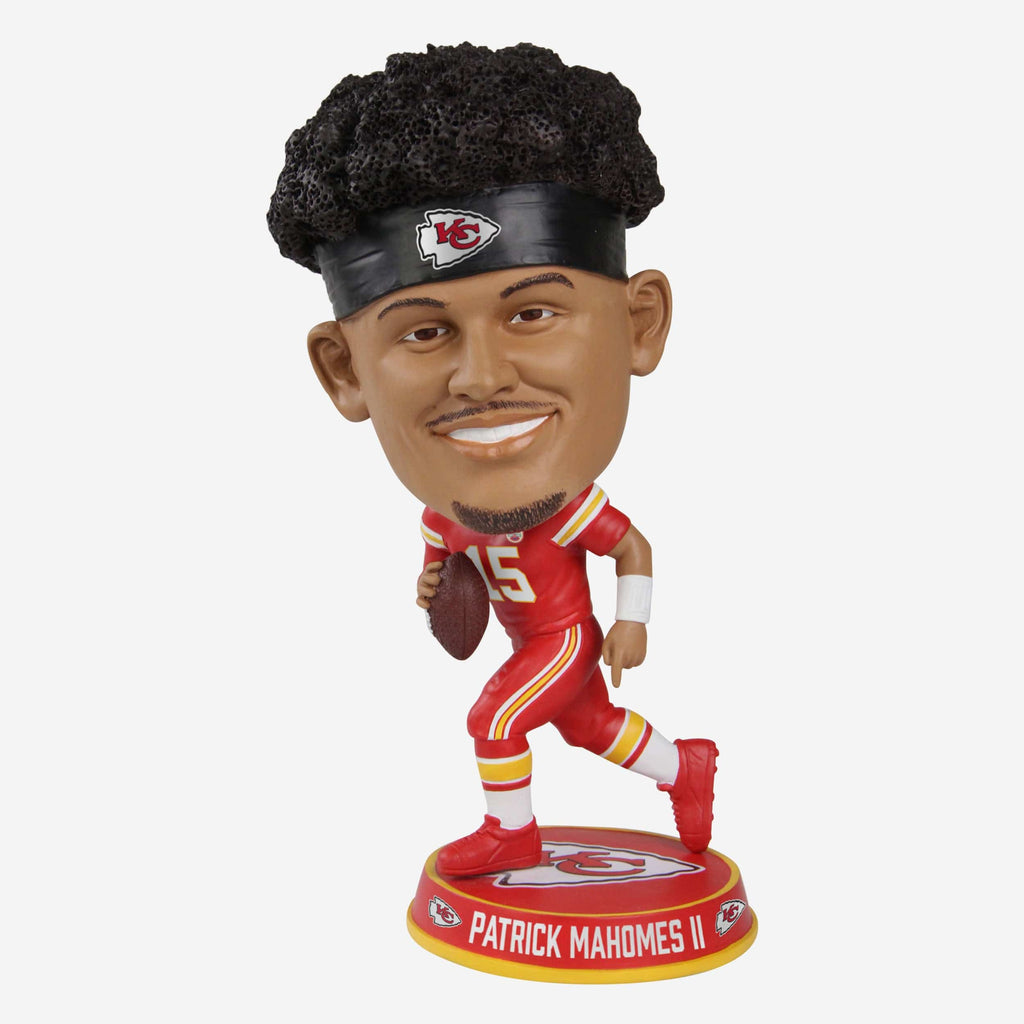 Patrick Mahomes Kansas City Chiefs Action Pose Color Rush Variant Bighead Bobblehead FOCO - FOCO.com