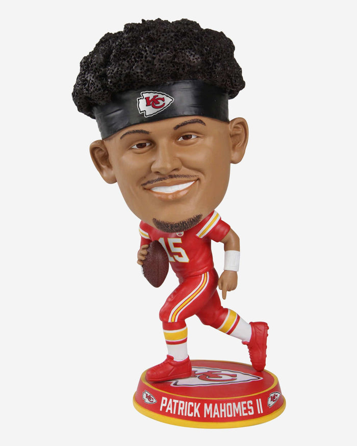 Patrick Mahomes Kansas City Chiefs Action Pose Color Rush Variant Bighead Bobblehead FOCO - FOCO.com