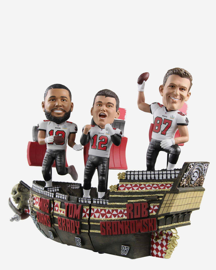 Rob Gronkowski Tampa Bay Buccaneers Super Bowl LV Champions Big 3 Bobblehead FOCO - FOCO.com