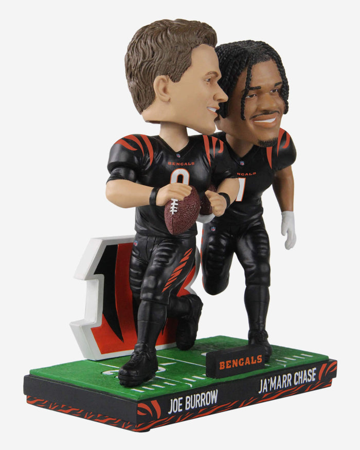 Joe Burrow & Ja'Marr Chase Cincinnati Bengals Bobblemate Dual Bobblehead FOCO - FOCO.com