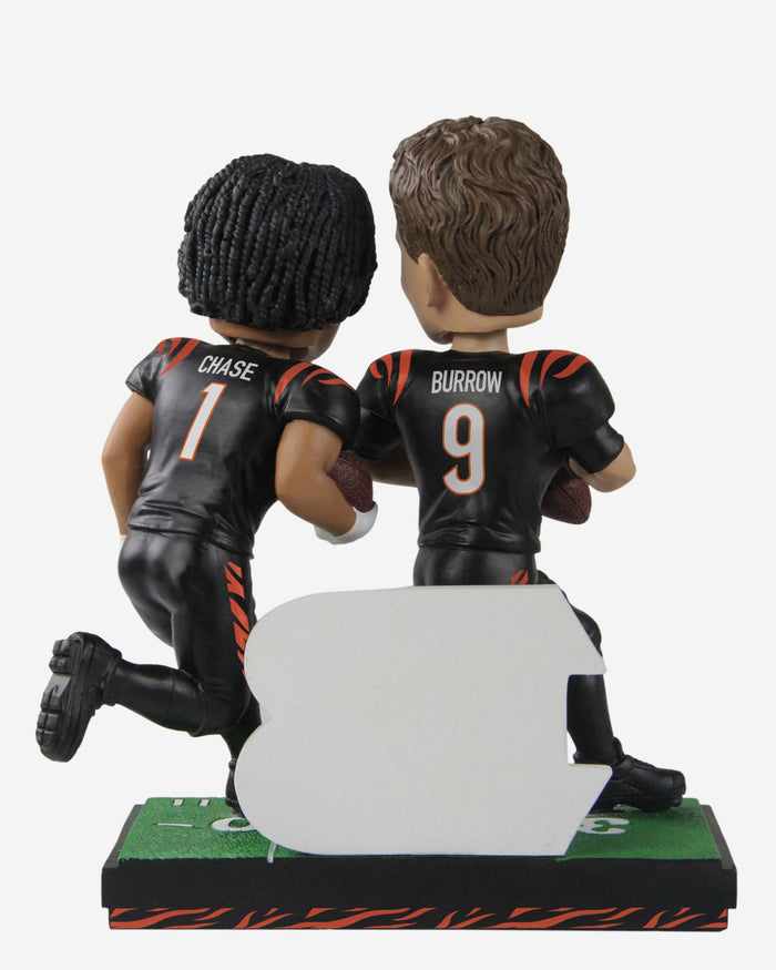 Joe Burrow & Ja'Marr Chase Cincinnati Bengals Bobblemate Dual Bobblehead FOCO - FOCO.com