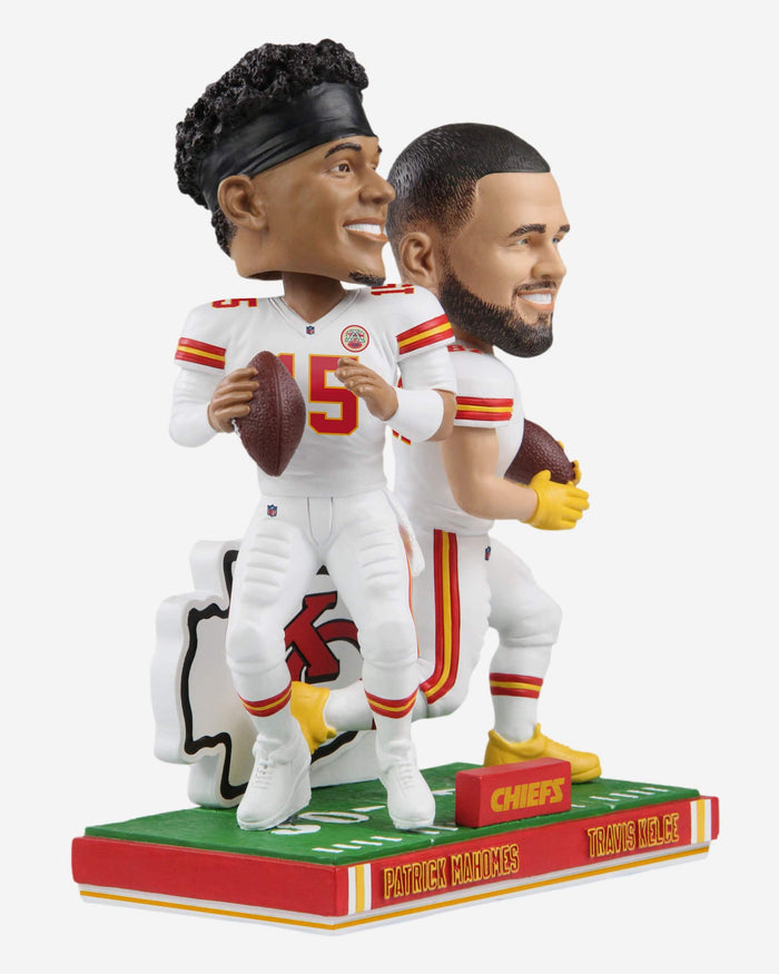 Patrick Mahomes & Travis Kelce Kansas City Chiefs Bobblemate Dual Bobblehead FOCO - FOCO.com