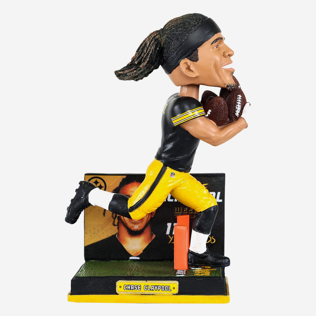 Chase Claypool Pittsburgh Steelers Four Touchdown Game Bobblehead FOCO - FOCO.com