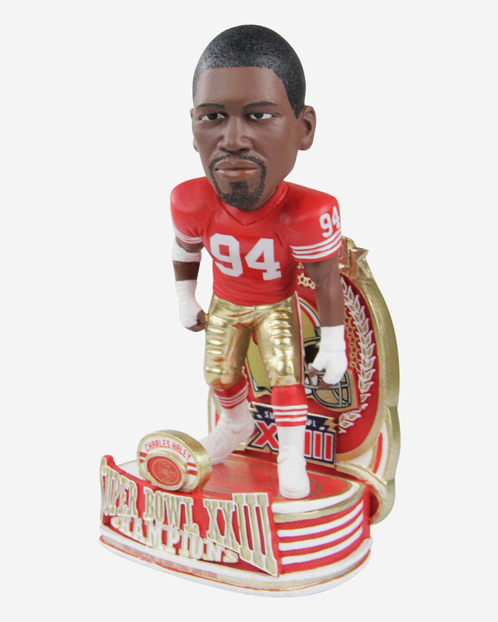 Charles Haley San Francisco 49ers Super Bowl XXIII Champions Commemorative Bobblehead FOCO - FOCO.com