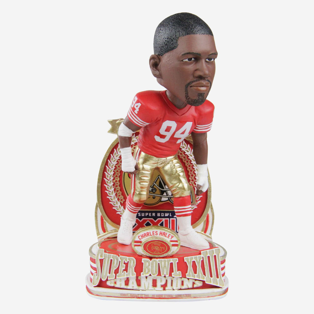 Charles Haley San Francisco 49ers Super Bowl XXIII Champions Commemorative Bobblehead FOCO - FOCO.com