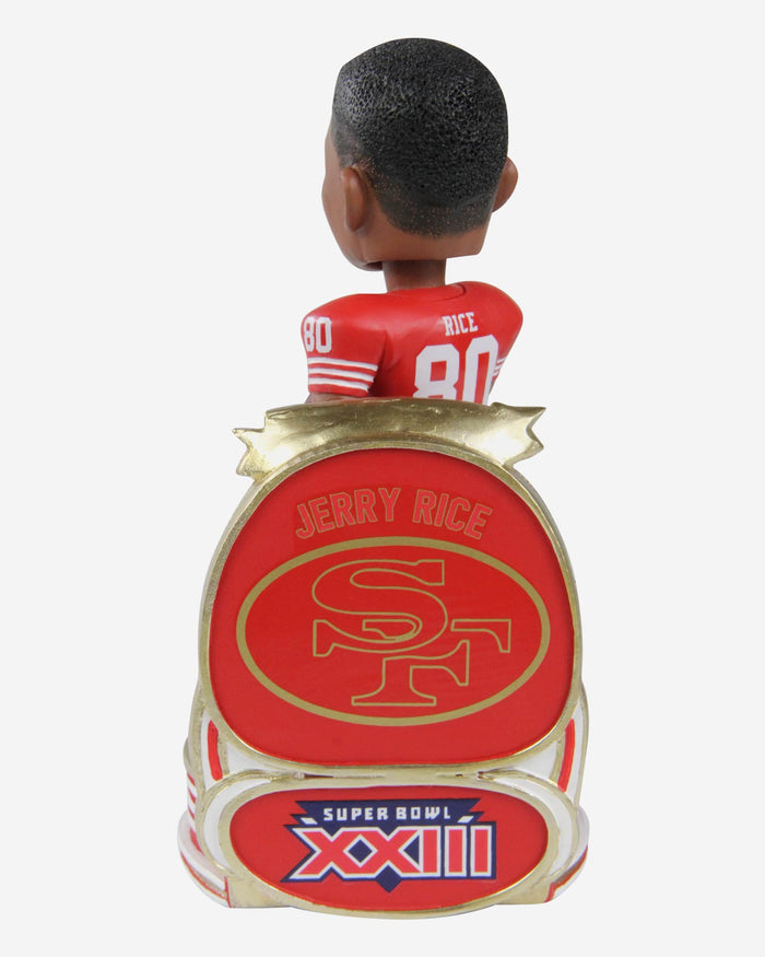 Jerry Rice San Francisco 49ers Super Bowl XXIII Champions Commemorative Bobblehead FOCO - FOCO.com