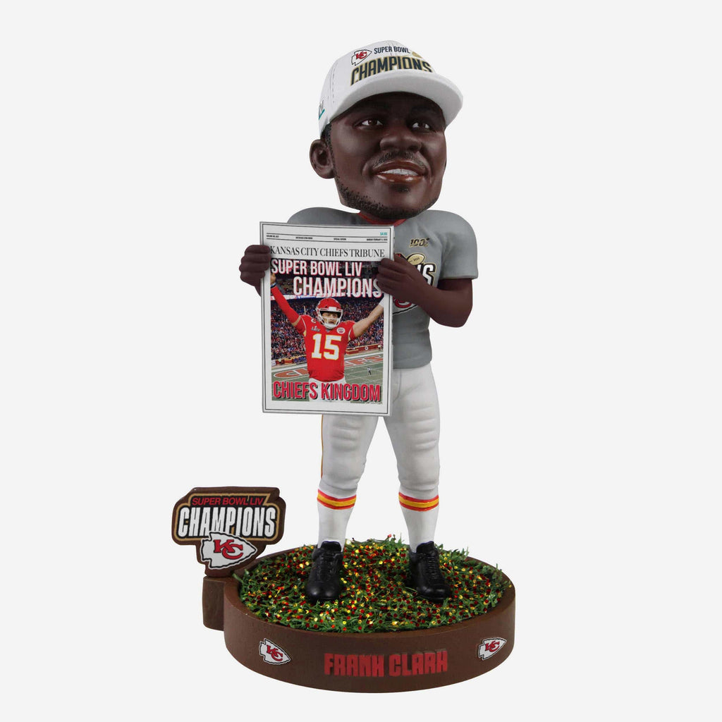 Frank Clark Kansas City Chiefs Celebration Bobblehead FOCO - FOCO.com