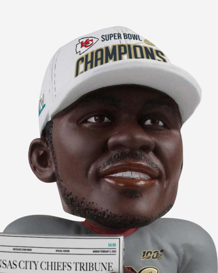 Frank Clark Kansas City Chiefs Celebration Bobblehead FOCO - FOCO.com