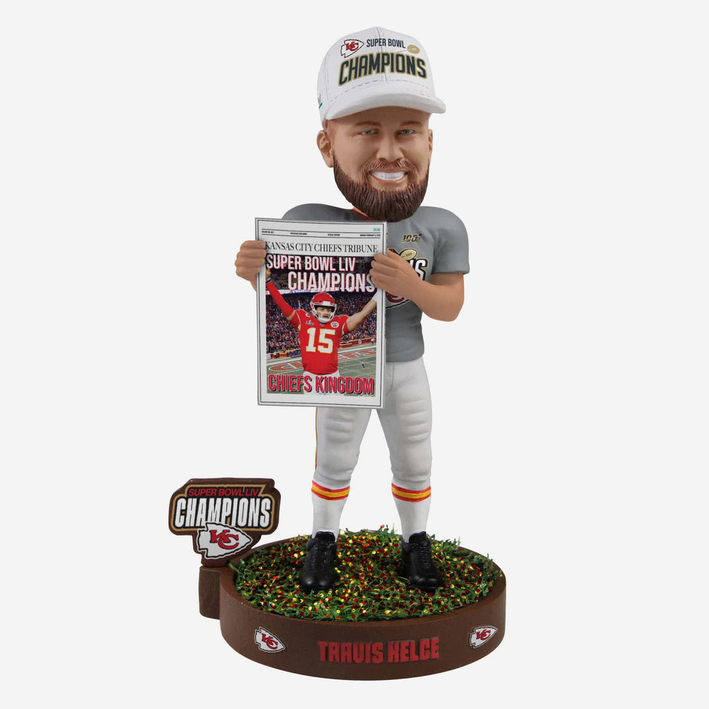 Travis Kelce Kansas City Chiefs Celebration Bobblehead FOCO - FOCO.com
