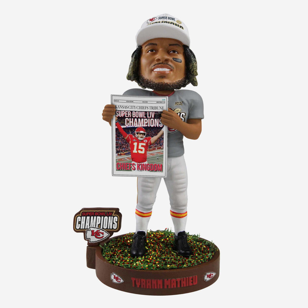 Tyrann Mathieu Kansas City Chiefs Celebration Bobblehead FOCO - FOCO.com