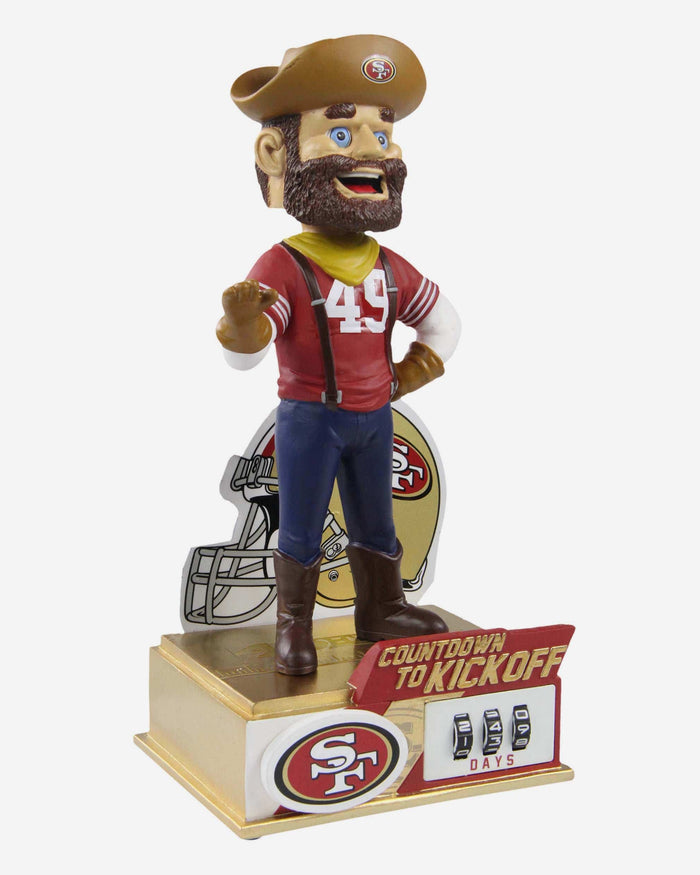 Sourdough Sam San Francisco 49ers Countdown To Kickoff Mascot Bobblehead FOCO - FOCO.com