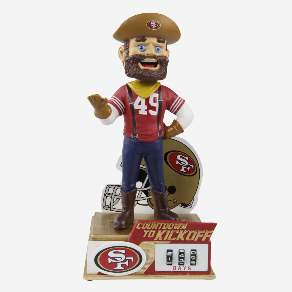Sourdough Sam San Francisco 49ers Countdown To Kickoff Mascot Bobblehead FOCO - FOCO.com