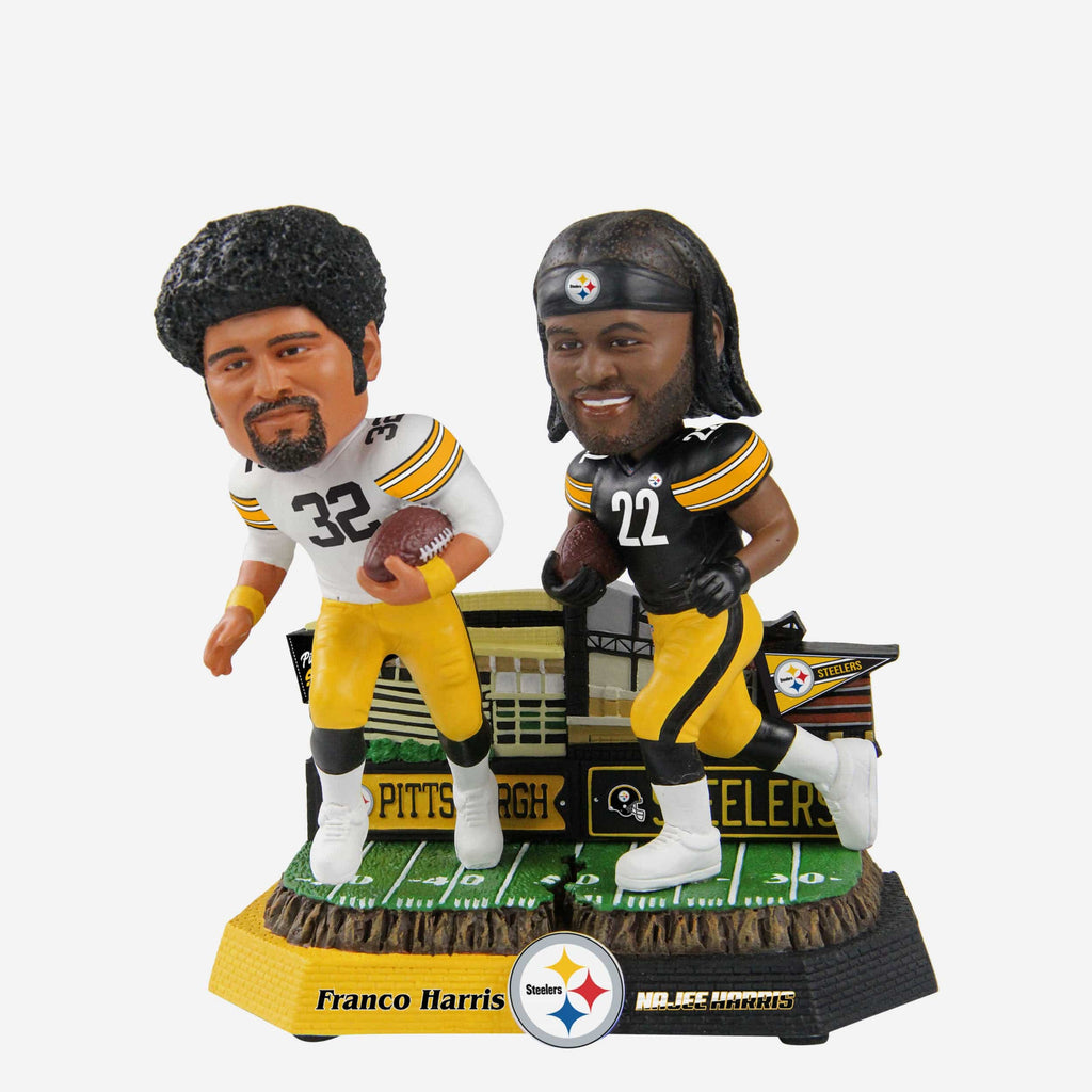 Franco Harris & Najee Harris Pittsburgh Steelers Then And Now Bobblehead FOCO - FOCO.com