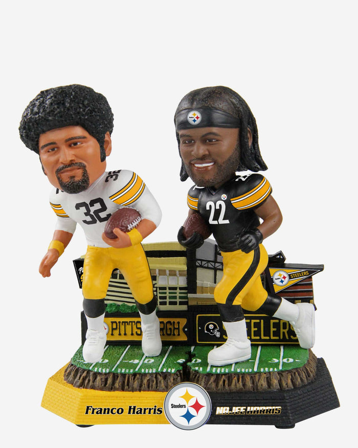 Franco Harris & Najee Harris Pittsburgh Steelers Then And Now Bobblehead FOCO - FOCO.com