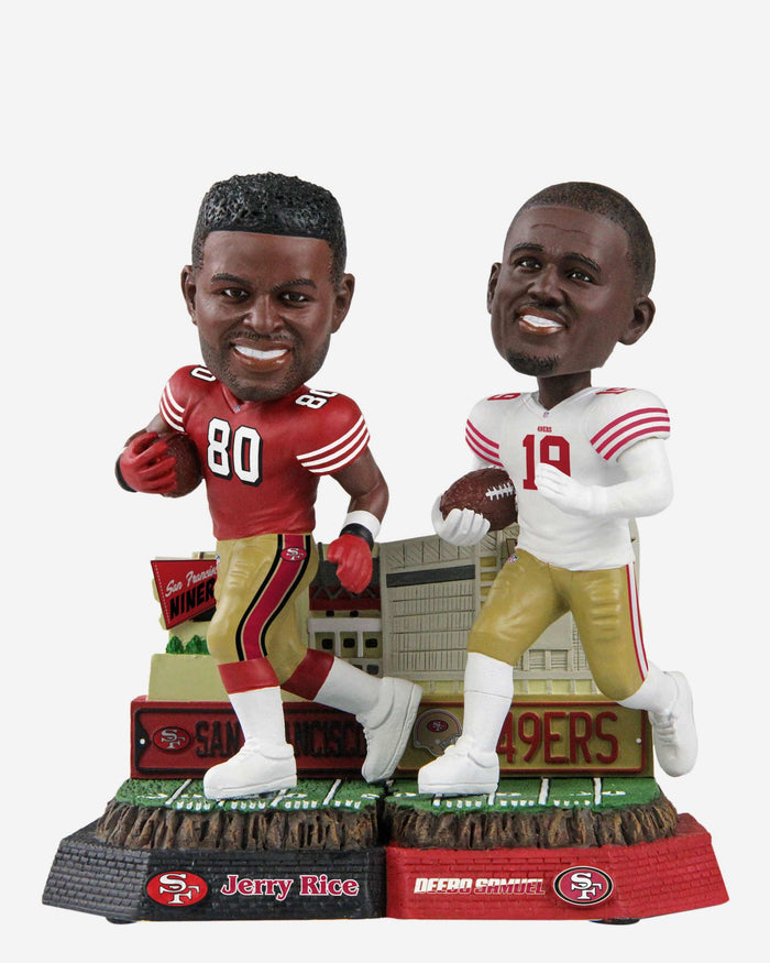 Jerry Rice & Deebo Samuel San Francisco 49ers Then And Now Bobblehead FOCO - FOCO.com