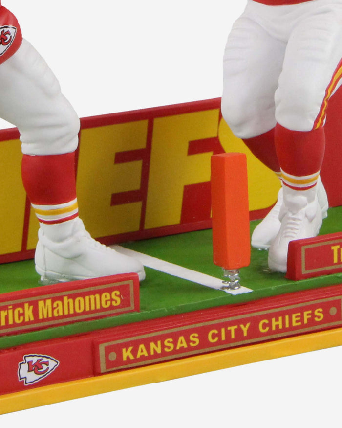 Patrick Mahomes & Travis Kelce Kansas City Chiefs Dual Passing Bobblehead FOCO - FOCO.com