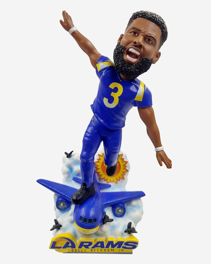 Odell Beckham Jr Los Angeles Rams Flying High Bobblehead FOCO - FOCO.com