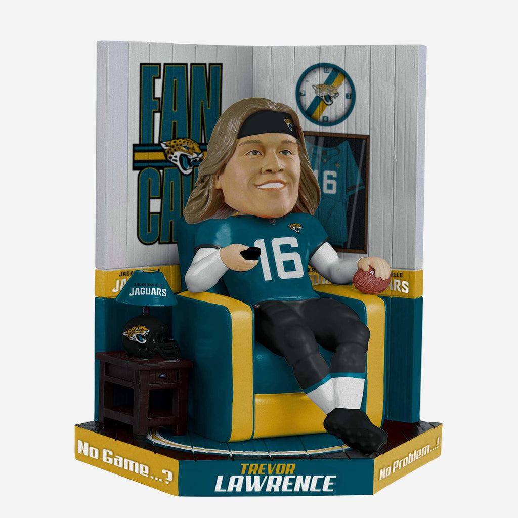 Trevor Lawrence Jacksonville Jaguars Fancave Bobblehead FOCO - FOCO.com