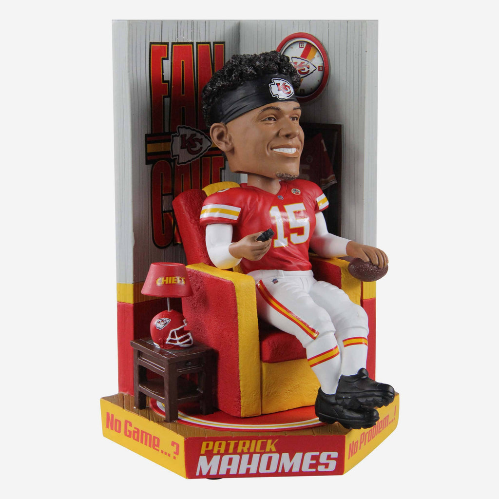 Patrick Mahomes Kansas City Chiefs Fancave Bobblehead FOCO - FOCO.com