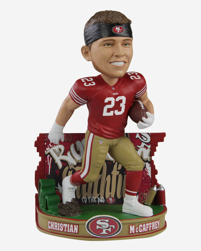 Christian McCaffrey San Francisco 49ers Faithful To The Bay Bobblehead FOCO - FOCO.com